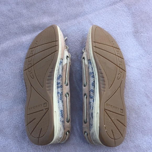 Sperry Top Sider Sequin Leather Loafers, 7.5M - Picture 6 of 11